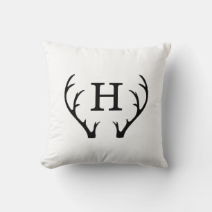 Antler Monogram Cushion