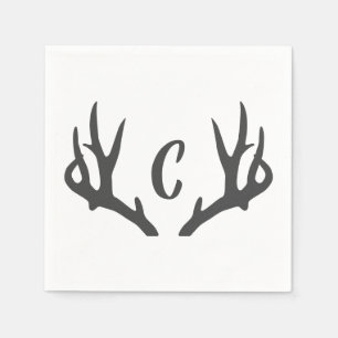 Antler Monogram Napkin