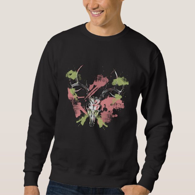 Antler nature game rutting season close season hun sweatshirt (Front)