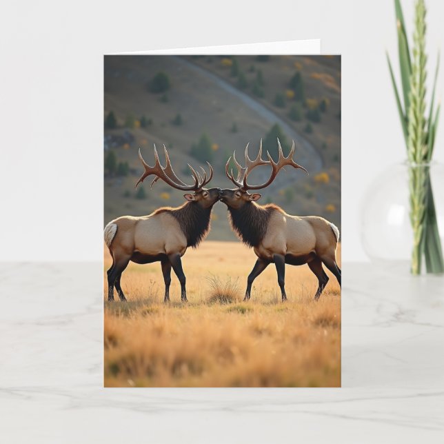 Antler Touch Fathers Day Card (Front)