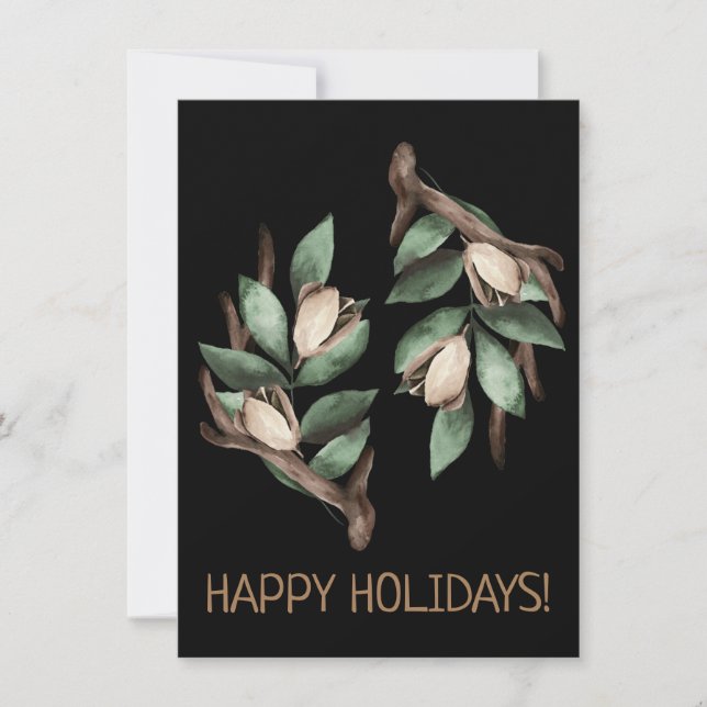 Antler with green branch Postcard (Front)