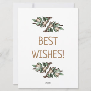 Antler with green branch Postcard