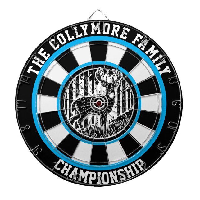 Antlered Deer Hunting Artwork Dartboard (Front)