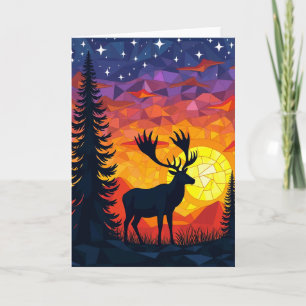 Antlered Woodland Fathers Day Card