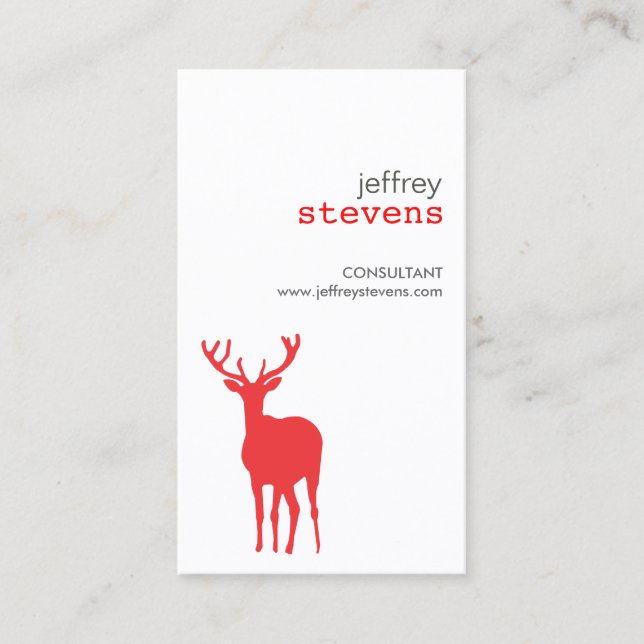ANTLERS in RED Business Card (Front)
