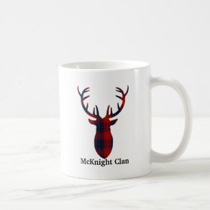 "Antlers" McKnight Clan Tartan Mug