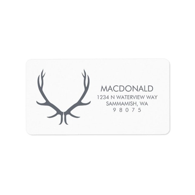Antlers Return Address Label (Front)