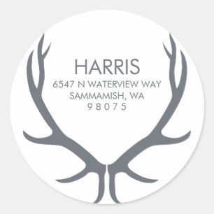 Antlers Return Address Label