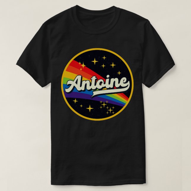 Antoine Rainbow In Space Vintage Style T-Shirt (Design Front)