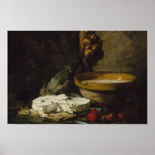 Antoine Vollon - Still Life with Cheese Poster