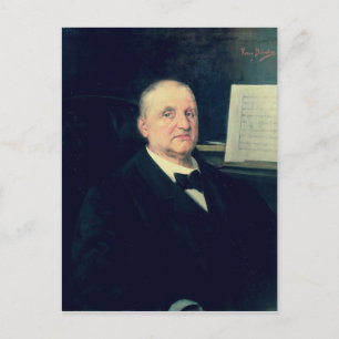 Anton Bruckner, 1889 Postcard