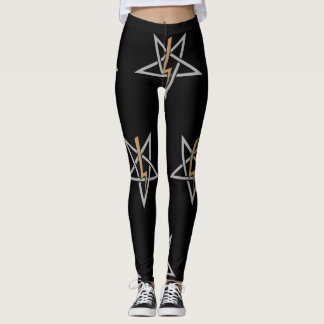 Anton LaVey Sigil {Gold} Leggings