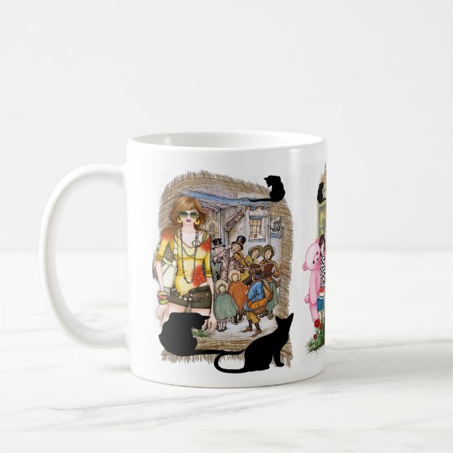 Anton Pieck - carol singers Tank Top Coffee Mug (Left)