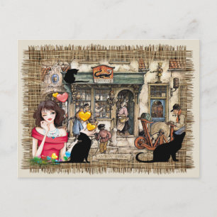 Anton Pieck - Chemist shop Postcard