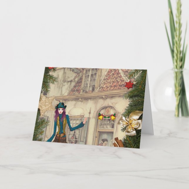 Anton Pieck christmas greetings Holiday Card (Front)