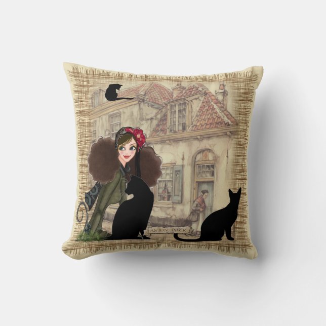 Anton Pieck - Dutch homes Cushion (Front)