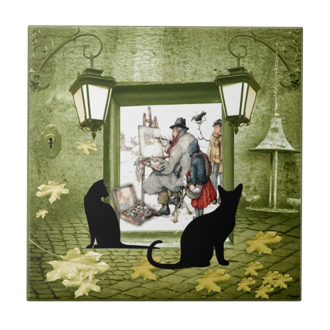 Anton Piek design products Ceramic Tile (Front)