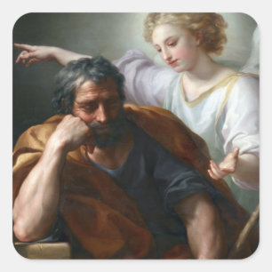 Anton Raphael Mengs The Dream of St. Joseph Square Sticker
