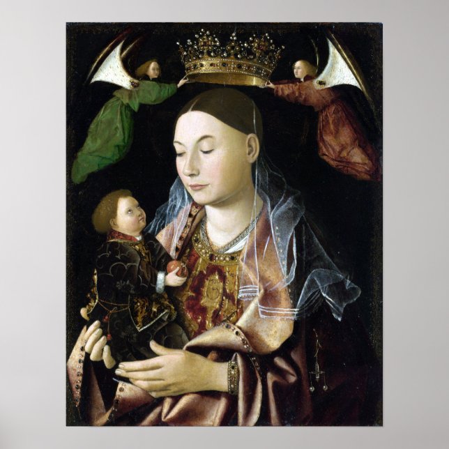 Antonello da Messina Madonna Salting Poster (Front)