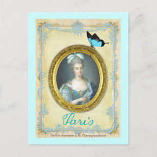 Antoniette et Paris Postcard
