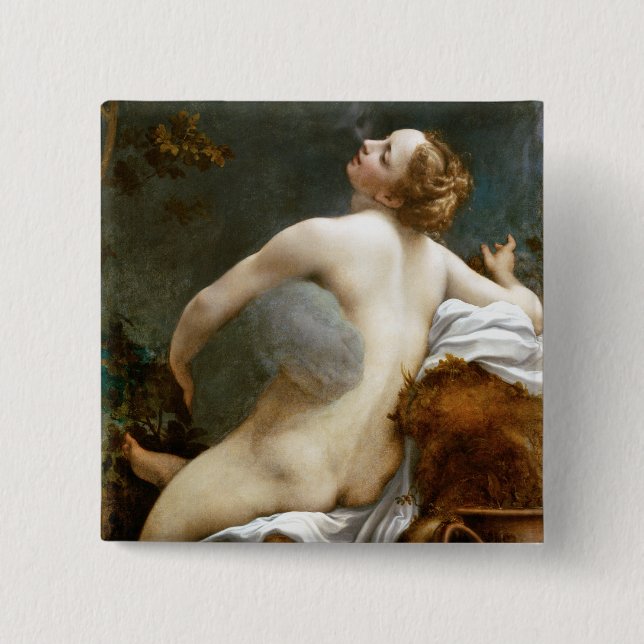 Antonio Allegri, Correggio Jupiter and Io 15 Cm Square Badge (Front)