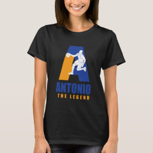 Antonio Custom Player Basketball Your Name The Leg T-Shirt
