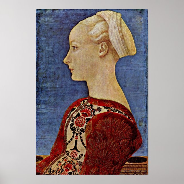 Antonio del Pollaiolo - Profile Portrait Poster (Front)