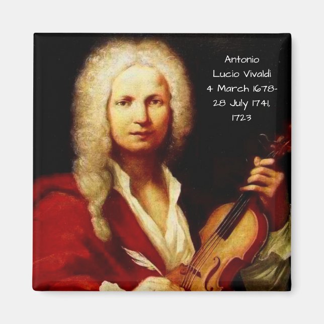 Antonio Lucio Vivaldi 1723 Magnet (Front)