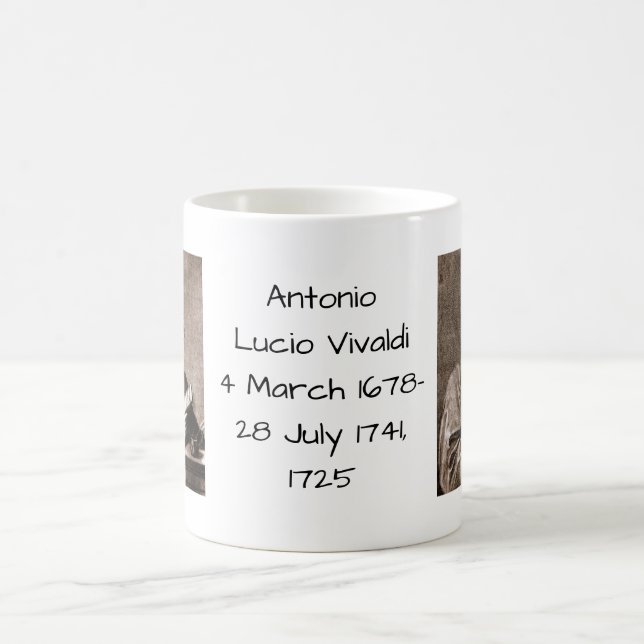 Antonio Lucio Vivaldi 1725 Coffee Mug (Center)