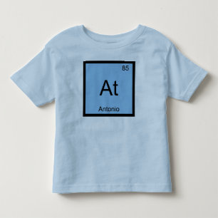 Antonio Name Chemistry Element Periodic Table Toddler T-Shirt