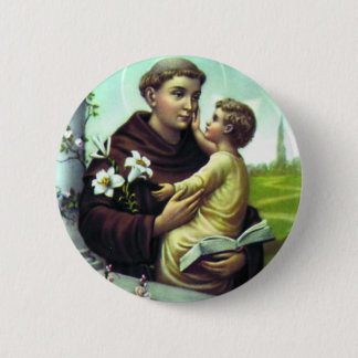 Antonio saint and boy Jesus 6 Cm Round Badge