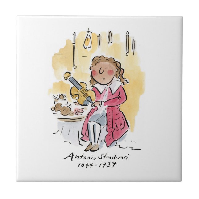 Antonio Stradivari Ceramic Tile (Front)