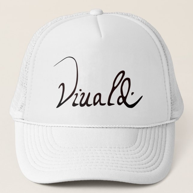 Antonio Vivaldi Signature Trucker Hat (Front)