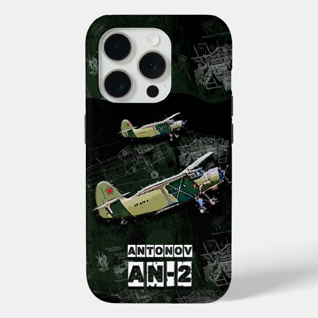 Antonov AN2 Russian Aircraft phone case (Back)
