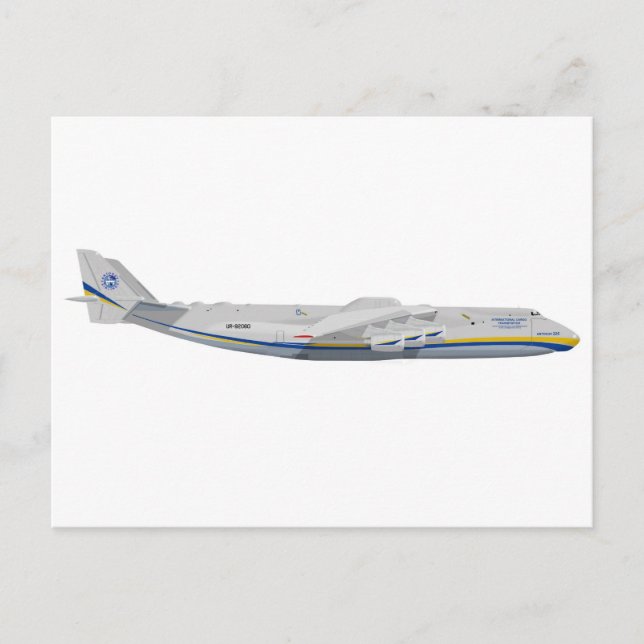 Antonov  AN-225 NATO: "Cossack" Postcard (Front)
