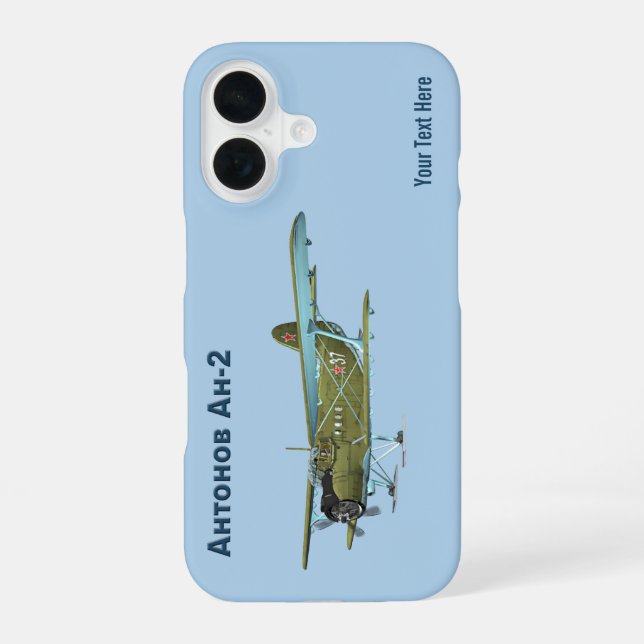 Antonov An-2 iPhone 16 Case (Back)