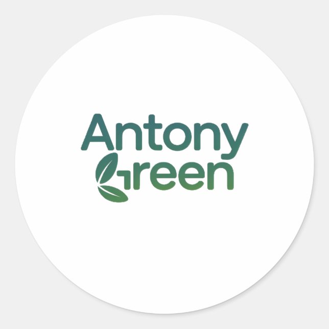 Antony green classic round sticker (Front)