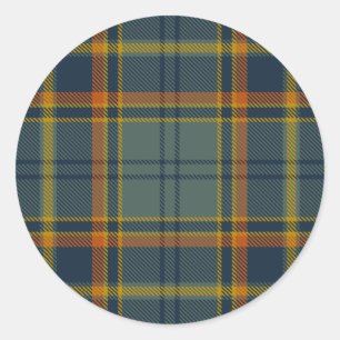 Antrim County Irish Tartan Classic Round Sticker