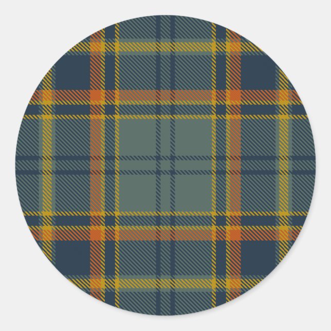 Antrim County Irish Tartan Classic Round Sticker (Front)