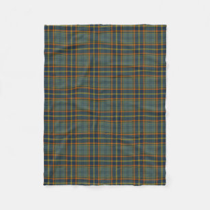 Antrim County Irish Tartan Fleece Blanket
