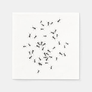 Ants all over napkin
