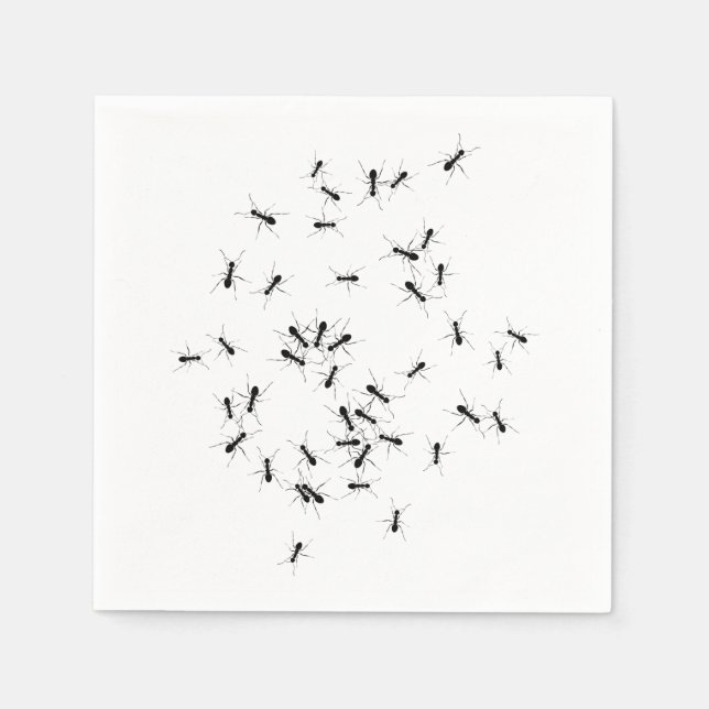 Ants all over napkin (Front)