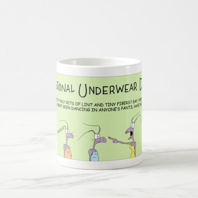 Ants celebrate National Underwear Day Coffee Mug (Center)