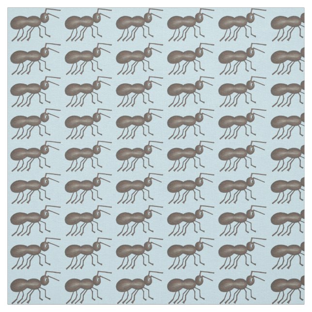 Ants Go Marching Black Ant Insect Animal Fabric (Swatch)
