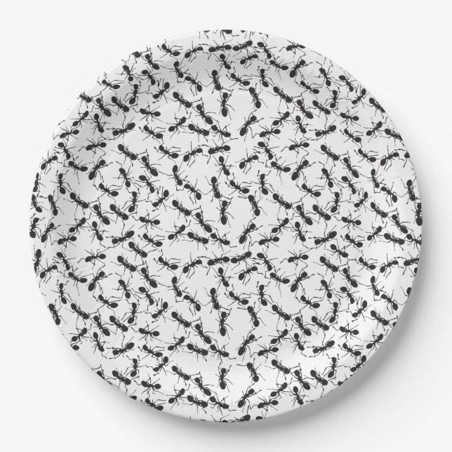 Ants on paper plate (Front)