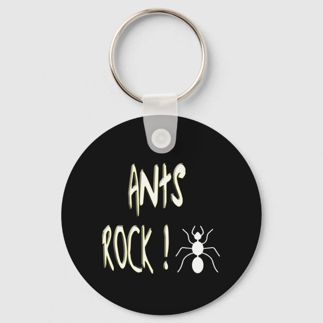Ants Rock! Keychain (Front)