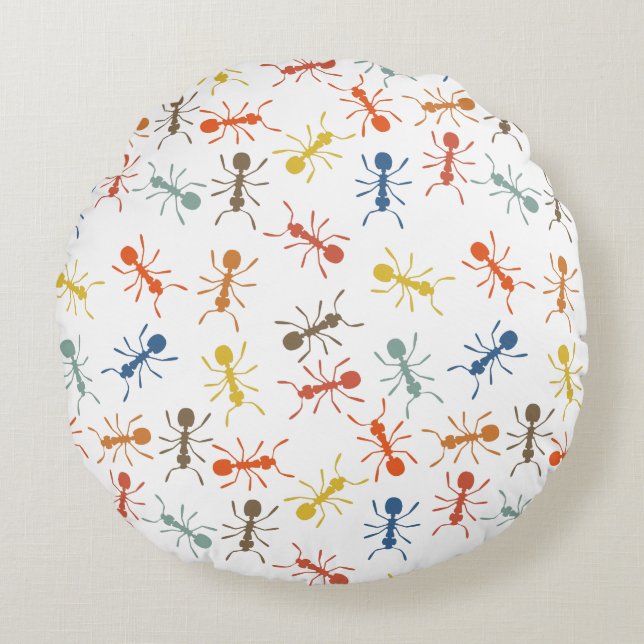 Ants Round Cushion (Front)