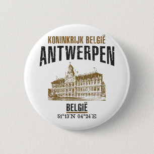 Antwerp 6 Cm Round Badge
