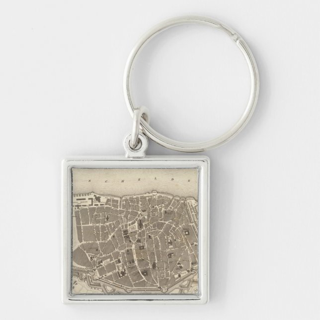 Antwerp, Belgium Key Ring (Front)
