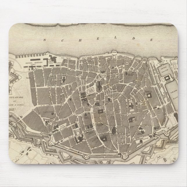 Antwerp, Belgium Mouse Pad (Front)